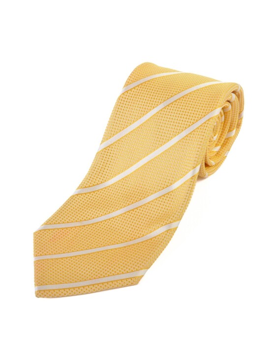 Burberry Other - Burberry White on Yellow Striped Tie 33882